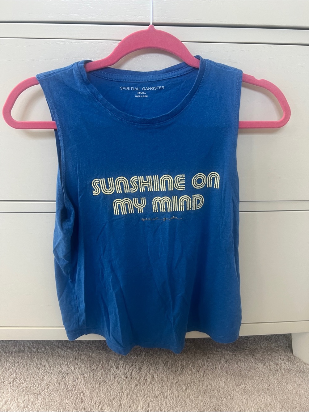 Spiritual Gangster sunshine on my mind tank small